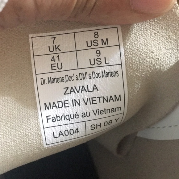 Dr Martens Tan Leather combat Boots - Picture 9 of 9